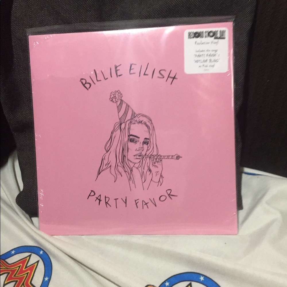 Billie Eilish Party Favor 7in Pink Vinyl Single